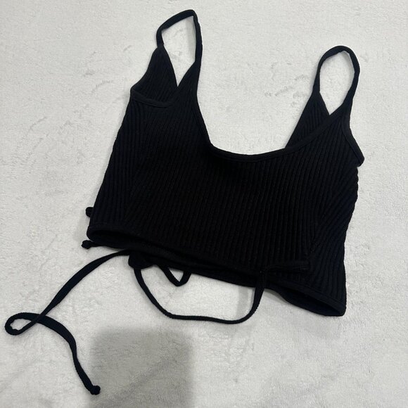 Are You Am I Tank Top in Black | Size XS - Picture 6 of 6